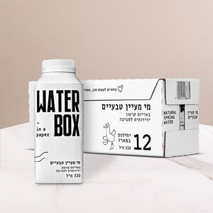 12 בקבוקי Water Box בנפח 330 מ"ל